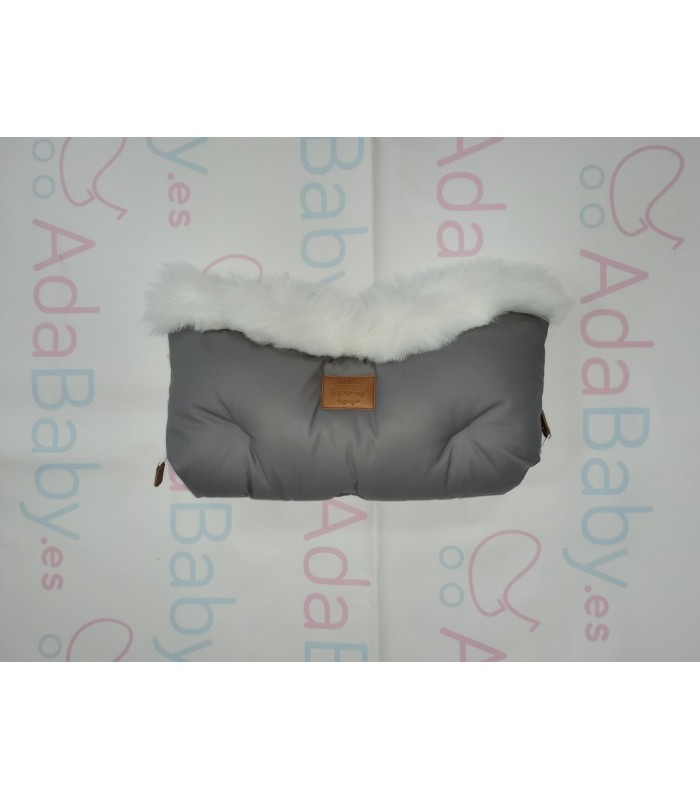 Manoplas Alaska Gris Blanco