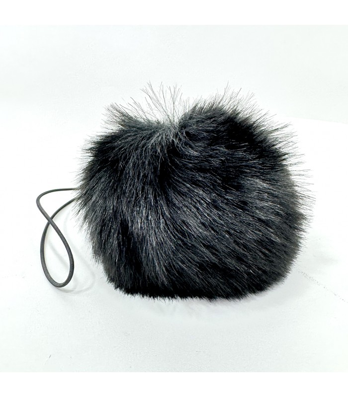 Pompón Negro decorativo para carritos