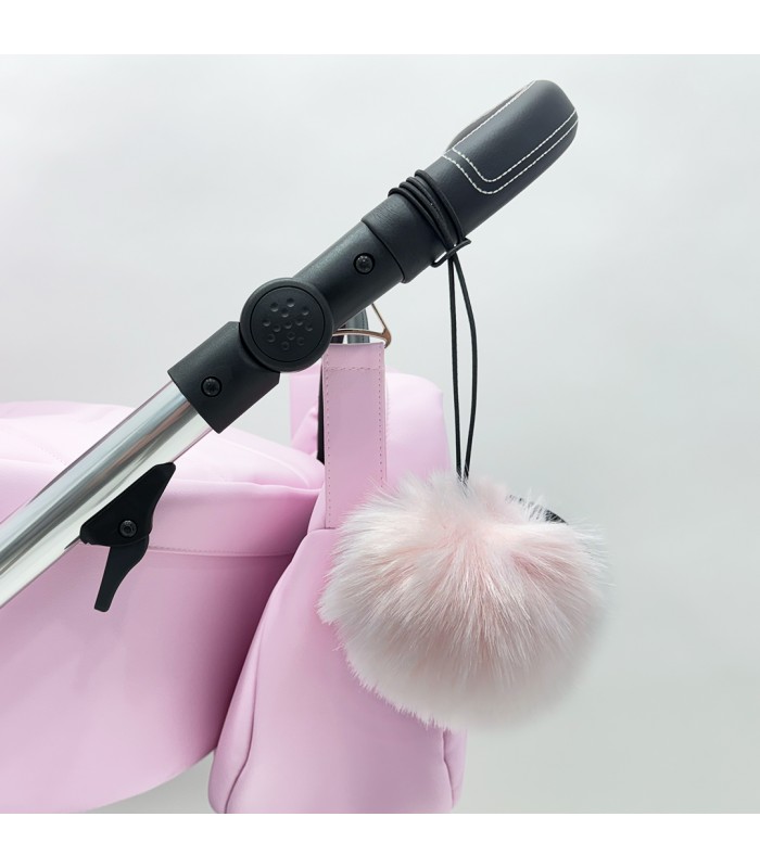 Pompón Rosa decorativo para carritos