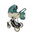 Carrito Montes Verde Glitter Dorado 2 piezas