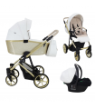 Carrito Montes Blanco Glitter Dorado 3 piezas