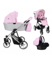 Carrito Montes Rosa Glitter Plata 3 piezas