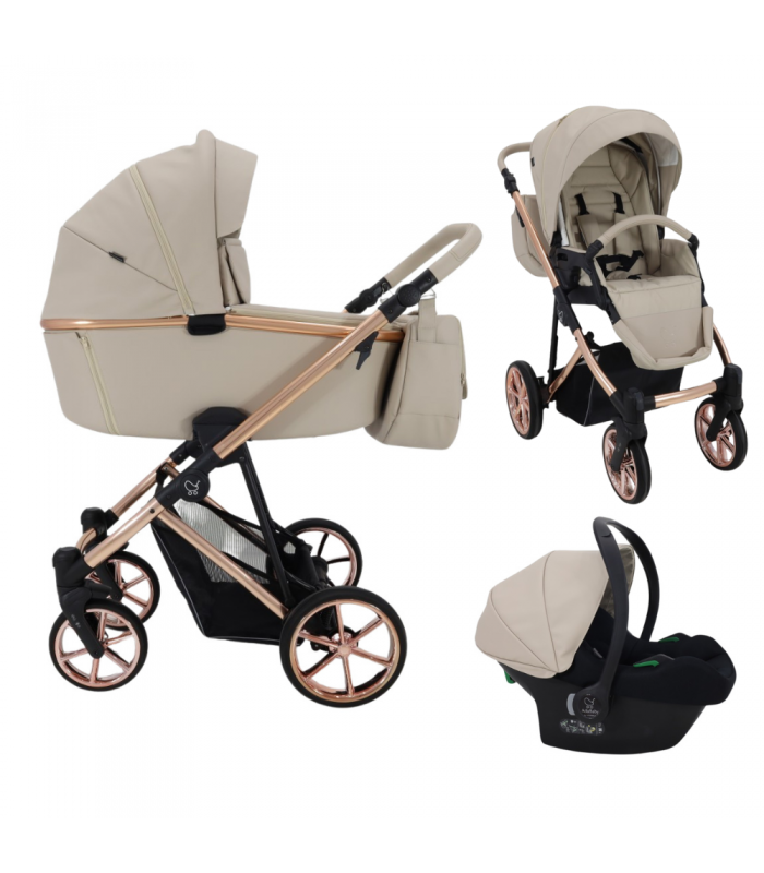 Poussette Montes Beige 3 pièces