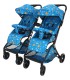 Carrinhos de passeio de gémeos Reyes Azul