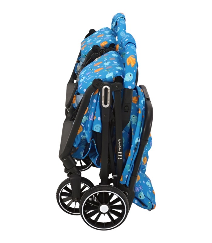 Carrinhos de passeio de gémeos Reyes Azul