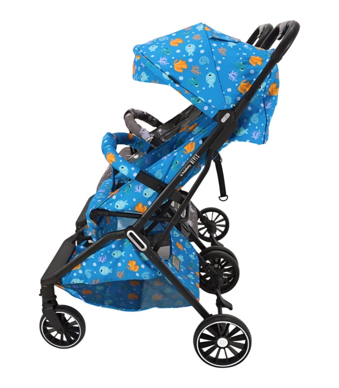 Carrinhos de passeio de gémeos Reyes Azul e Cinza
