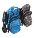 Silla de paseo gemelar Reyes azul y gris