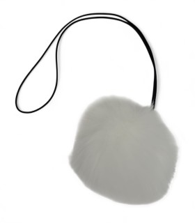Pompón Blanco decorativo para carritos