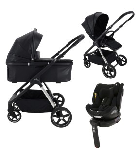 Pack Carrito SOL Negro 2 piezas + Silla Troya Negra